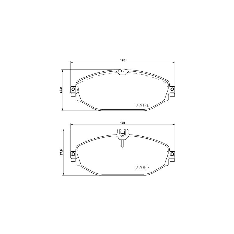 Pastiglie freno asse anteriore - BREMBO