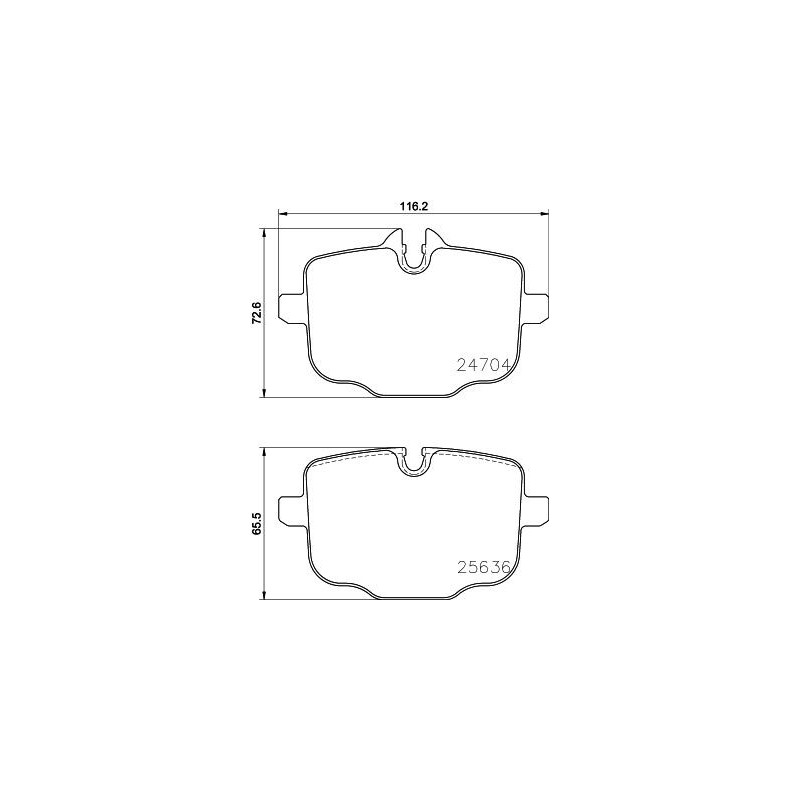 Pastiglie freno asse posteriore - HELLA BRAKE