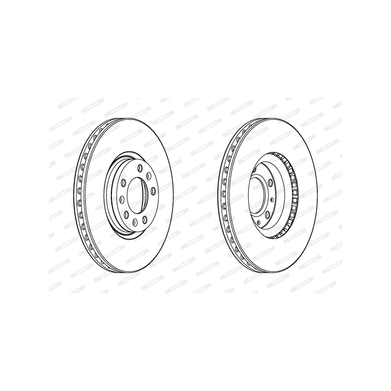 Disco freno asse anteriore - FERODO