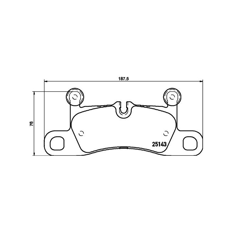Pastiglie freno asse posteriore - HELLA BRAKE