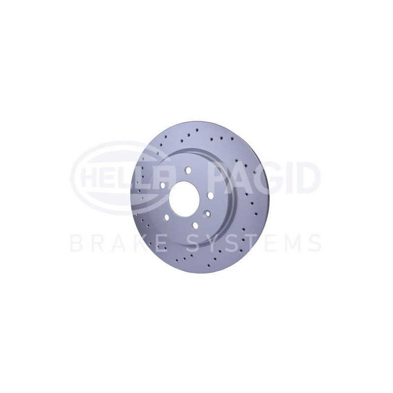 Disco freno asse posteriore - HELLA BRAKE