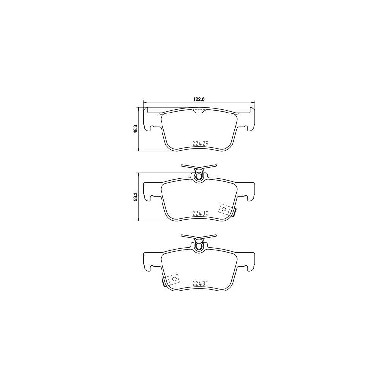 Pastiglie freno asse posteriore - HELLA BRAKE