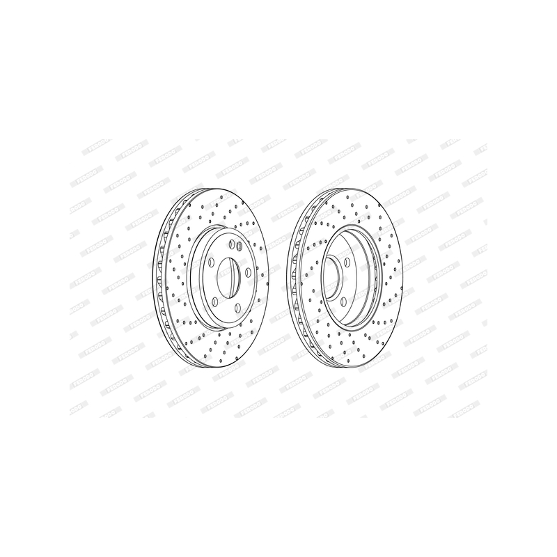 Disco freno asse anteriore - FERODO