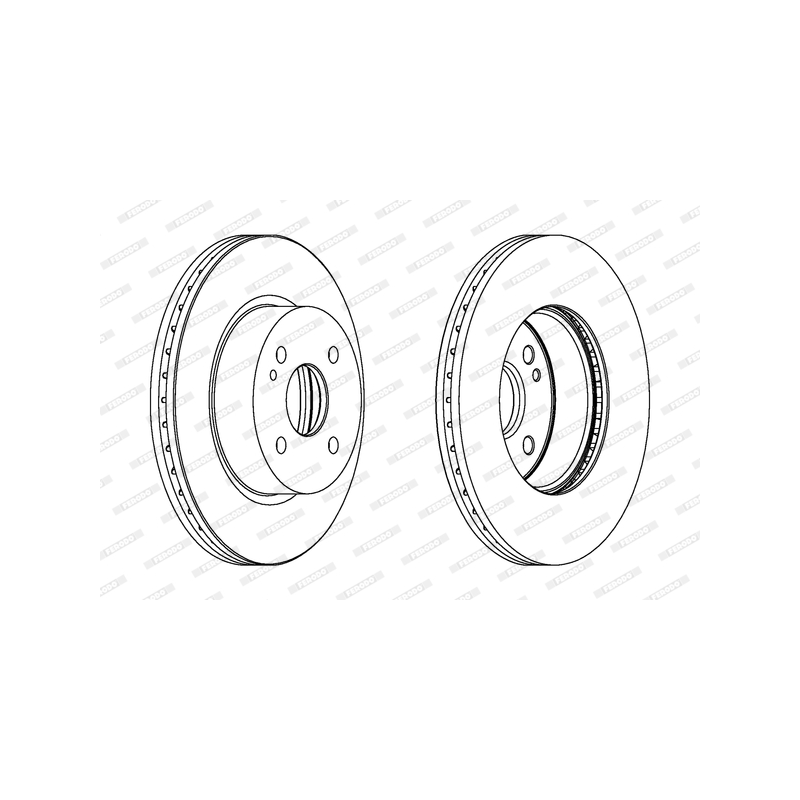 Disco freno asse anteriore - FERODO