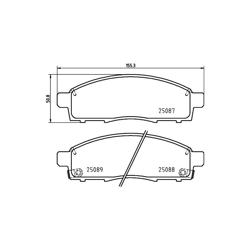 Pastiglie freno asse anteriore - HELLA BRAKE