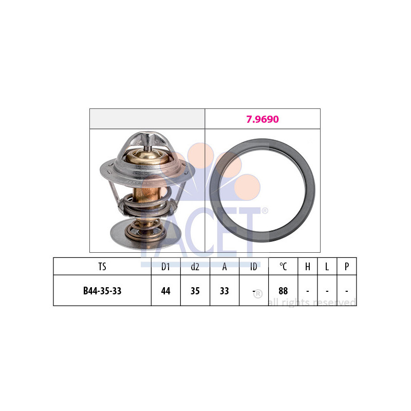 Termostato raffreddamento - FACET