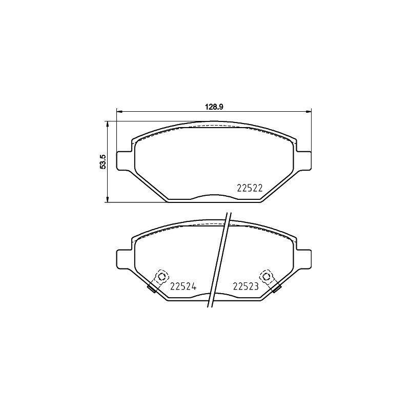 Pastiglie freno asse anteriore - HELLA BRAKE