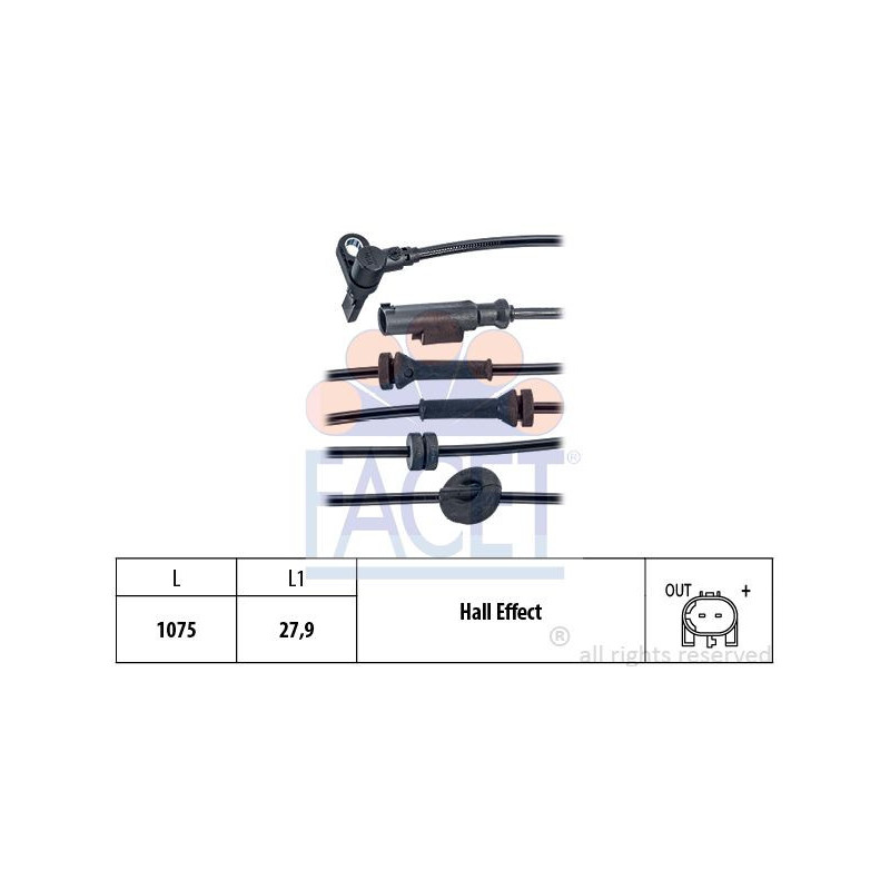 Sensore ABS - FACET