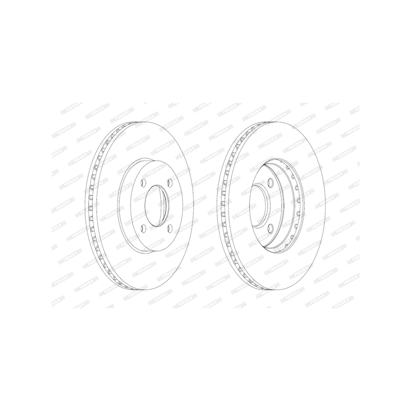 Disco freno asse posteriore - FERODO