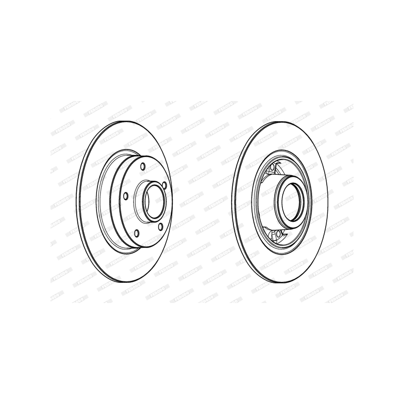 Disco freno asse posteriore - FERODO