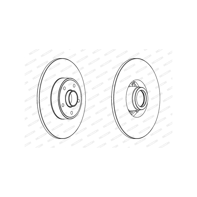 Disco freno asse posteriore - FERODO