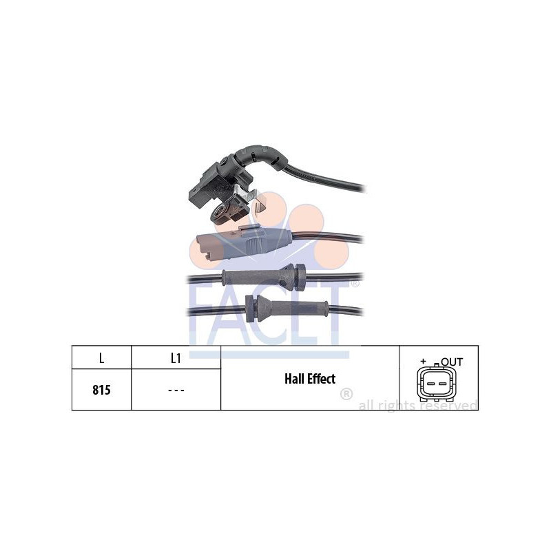Sensore ABS - FACET