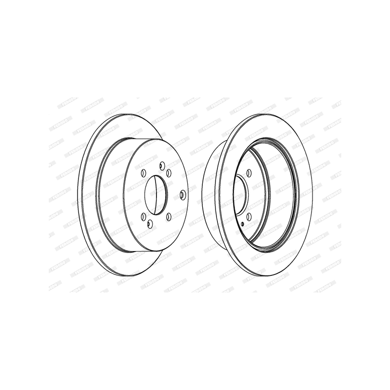 Disco freno asse posteriore - FERODO