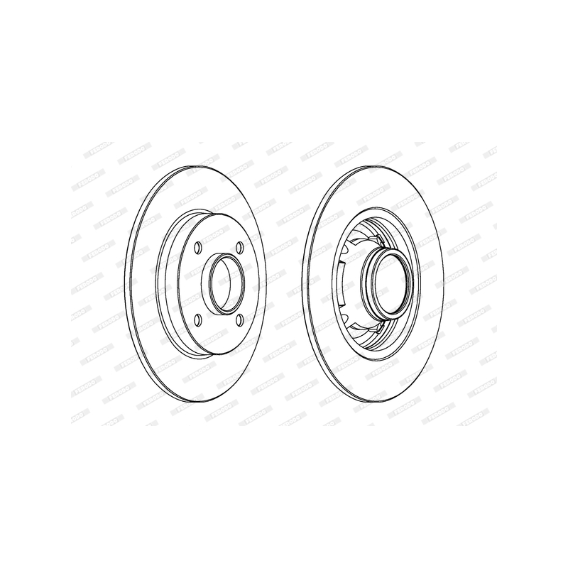 Disco freno asse posteriore - FERODO