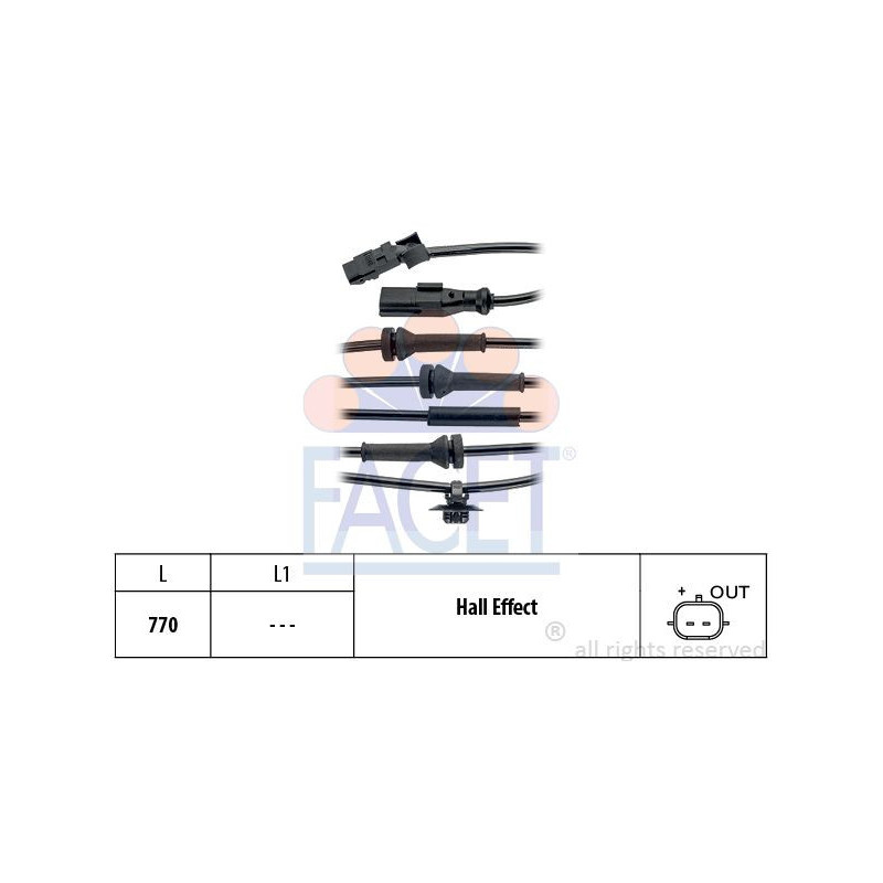 Sensore ABS - FACET