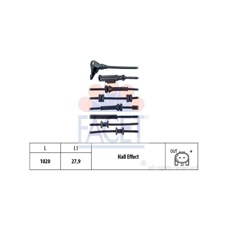 Sensore ABS - FACET