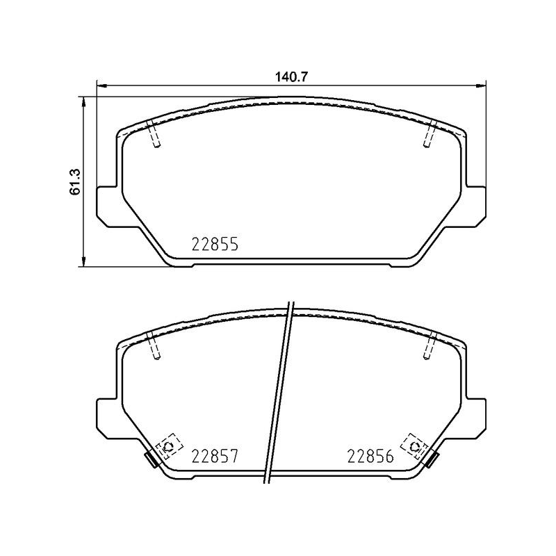 Pastiglie freno asse anteriore - BREMBO
