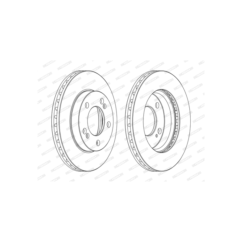 Disco freno asse anteriore - FERODO