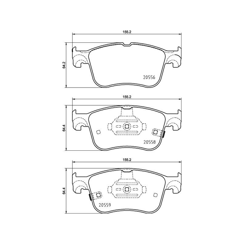Pastiglie freno asse anteriore - BREMBO