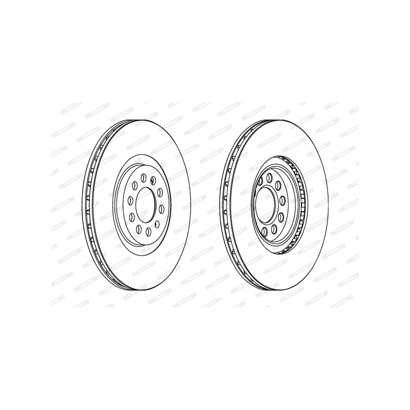 Disco freno asse anteriore - FERODO