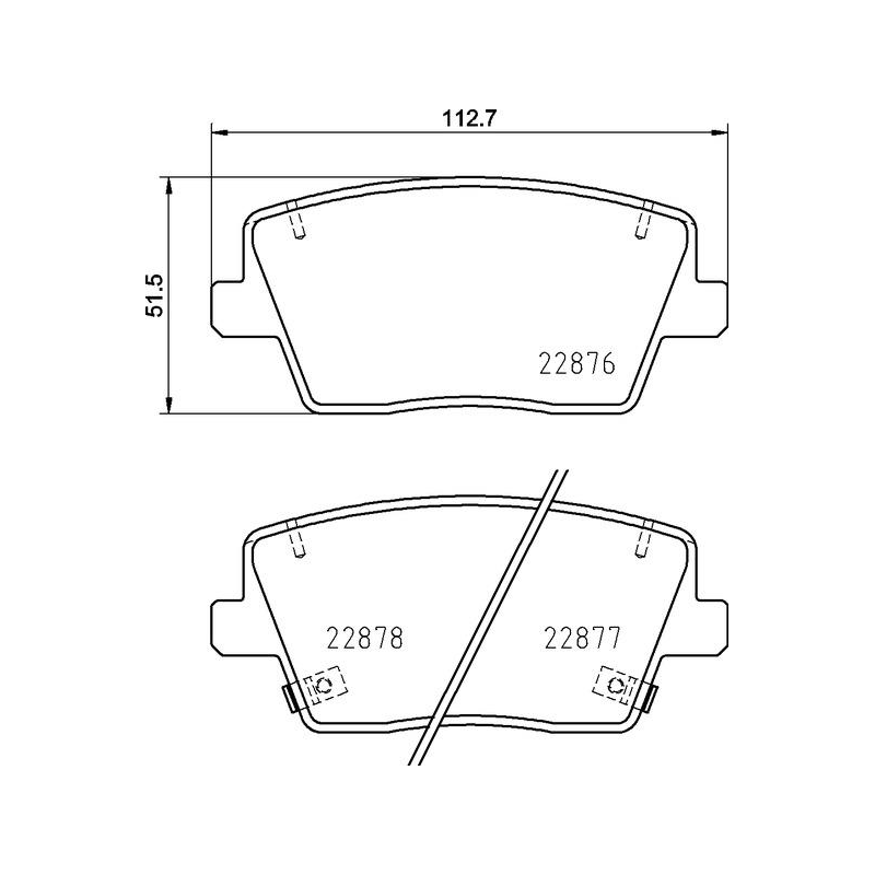 Pastiglie freno asse posteriore - BREMBO