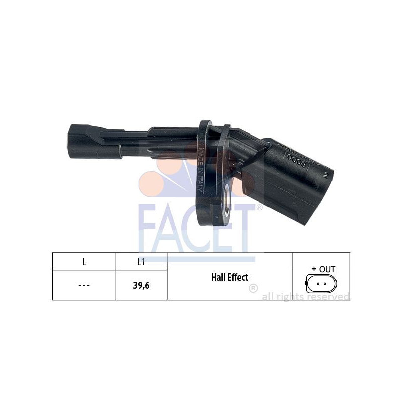 Sensore ABS - FACET