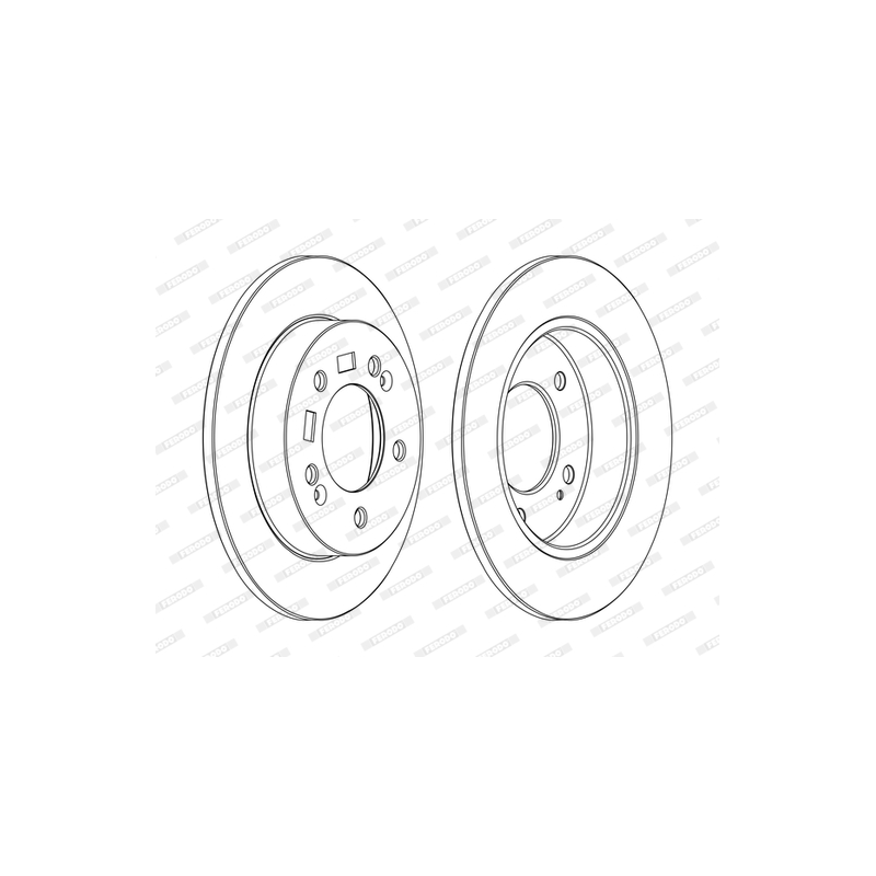 Disco freno asse posteriore - FERODO