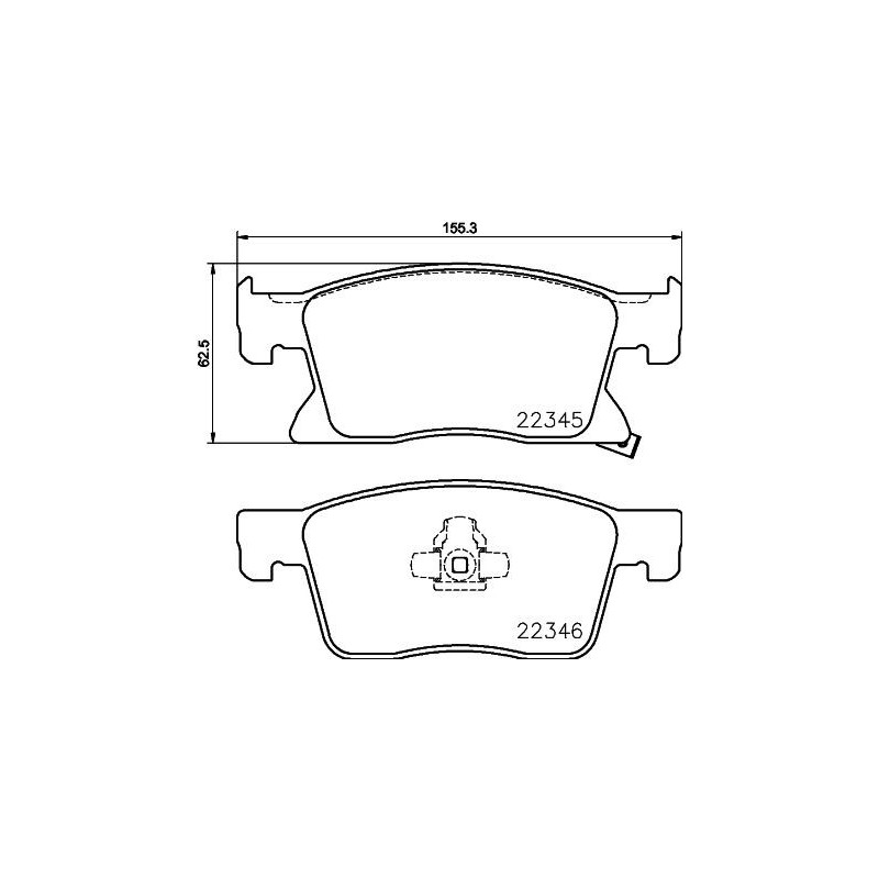 Pastiglie freno asse anteriore - HELLA BRAKE