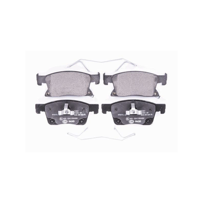 Pastiglie freno asse anteriore - HELLA BRAKE