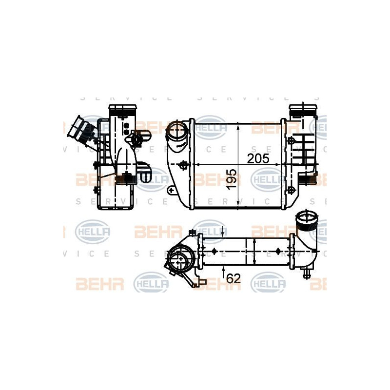 Disco freno asse anteriore - HELLA BRAKE