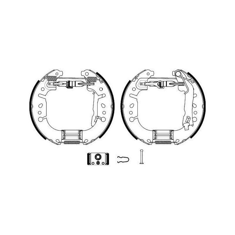 Ganasce freno - HELLA BRAKE