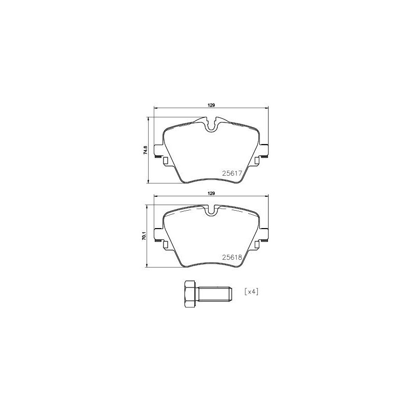Pastiglie freno asse anteriore - HELLA BRAKE