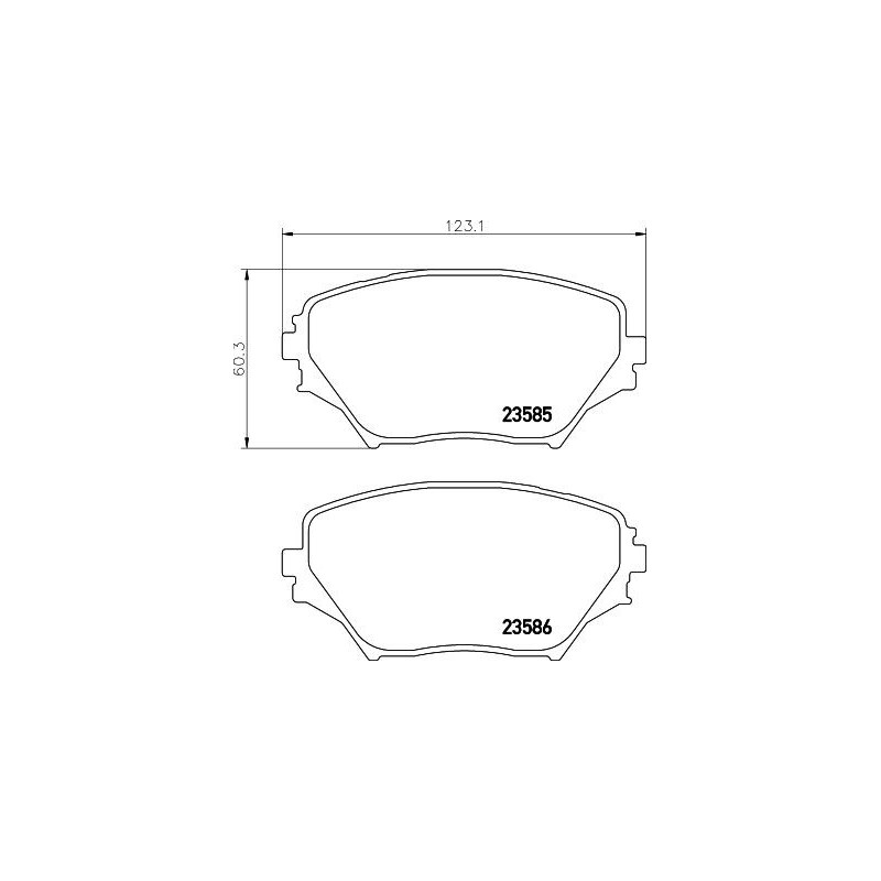 Pastiglie freno asse anteriore - HELLA BRAKE