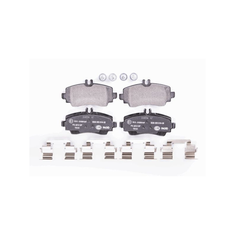 Pastiglie freno asse anteriore - HELLA BRAKE