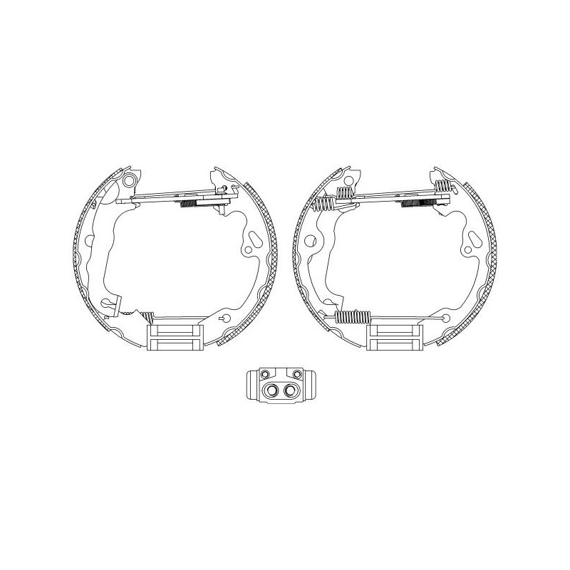 Ganasce freno - HELLA BRAKE