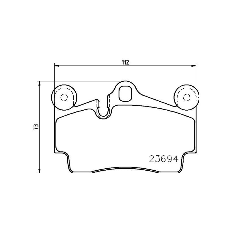 Pastiglie freno asse posteriore - HELLA BRAKE