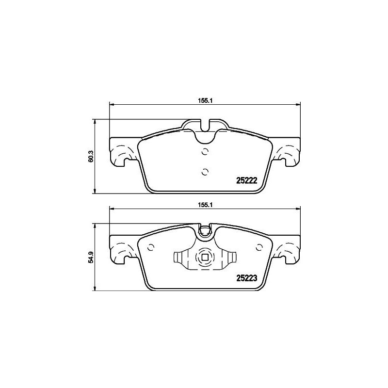 Pastiglie freno asse anteriore - HELLA BRAKE