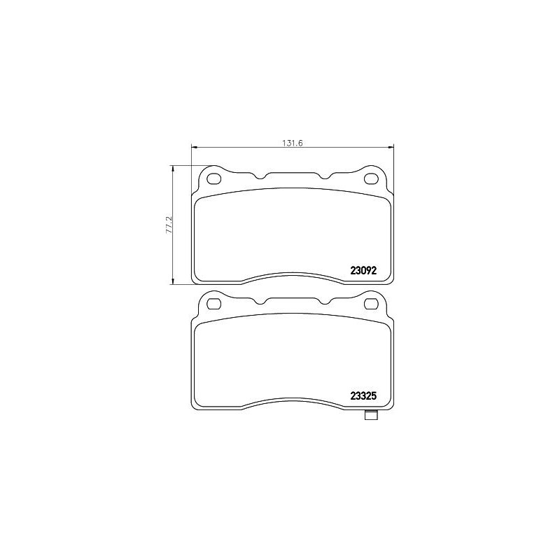 Pastiglie freno asse anteriore - HELLA BRAKE