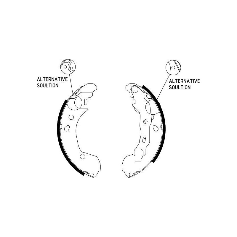 Ganasce freno - HELLA BRAKE