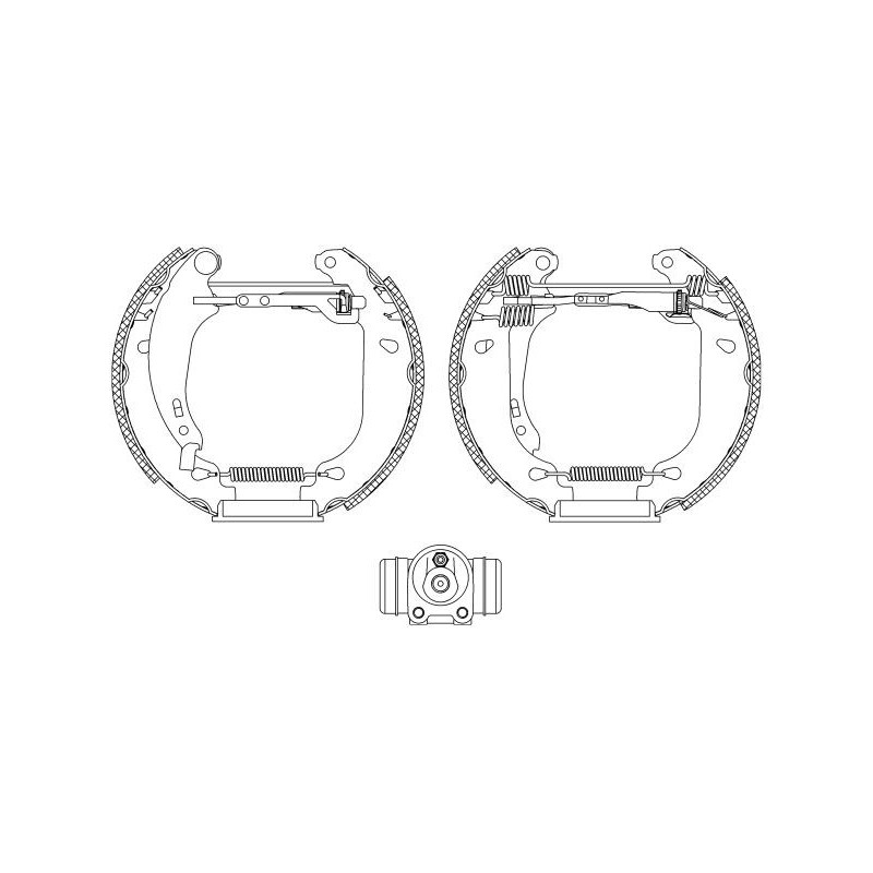 Ganasce freno - HELLA BRAKE