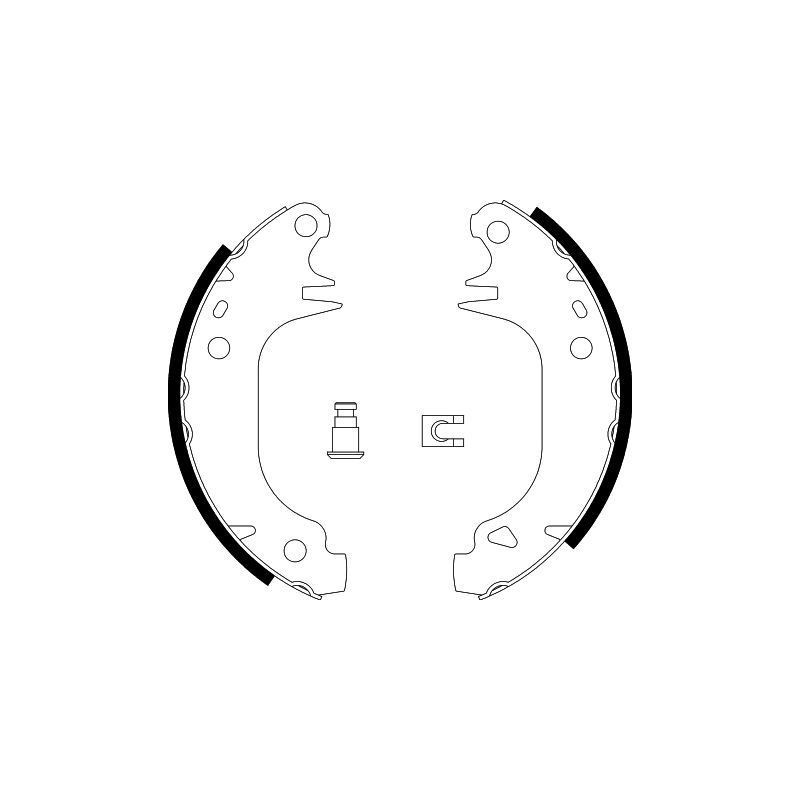 Ganasce freno - HELLA BRAKE