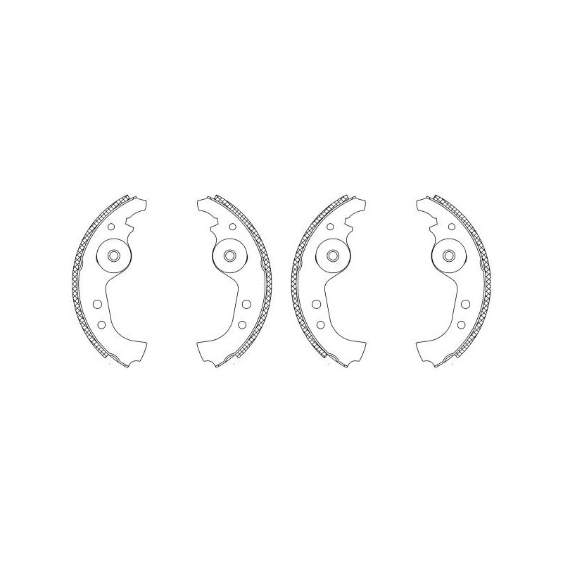 Ganasce freno - HELLA BRAKE