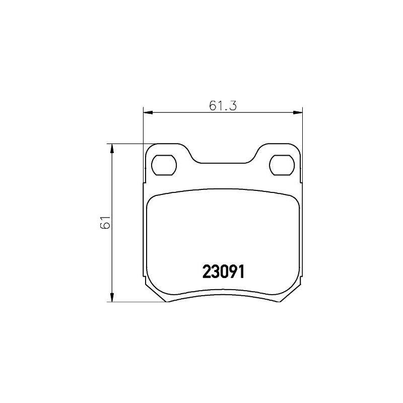 Pastiglie freno asse posteriore - HELLA BRAKE