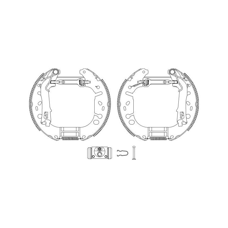 Ganasce freno - HELLA BRAKE
