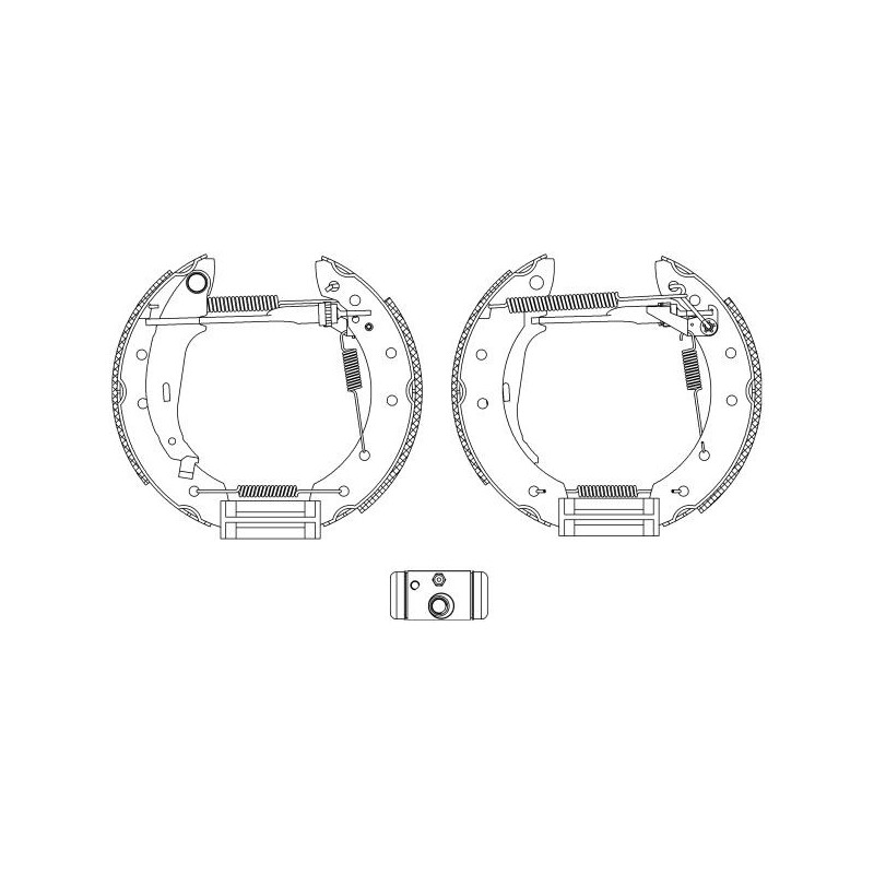 Ganasce freno - HELLA BRAKE