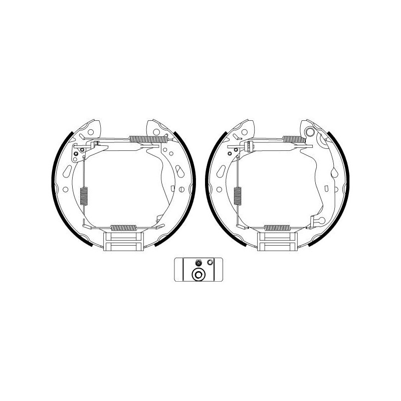 Ganasce freno - HELLA BRAKE