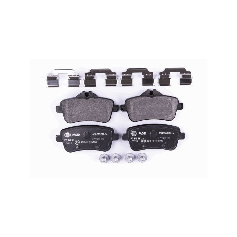 Pastiglie freno asse posteriore - HELLA BRAKE