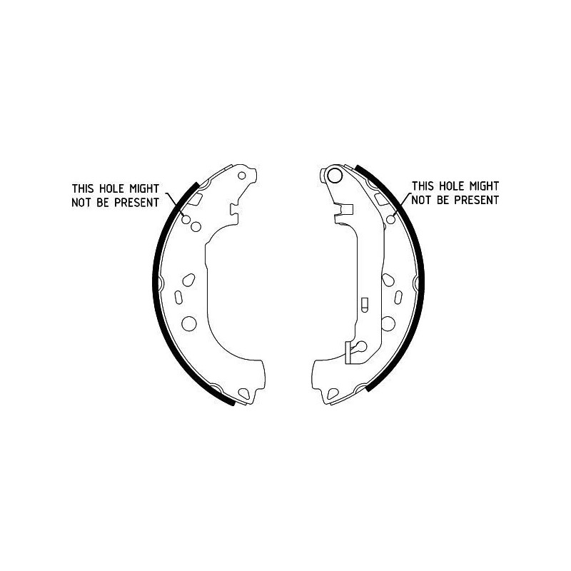 Ganasce freno - HELLA BRAKE