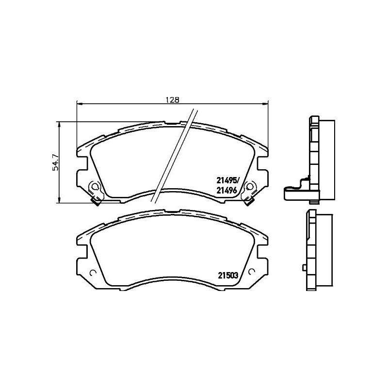 Pastiglie freno asse anteriore - HELLA BRAKE
