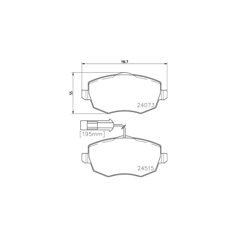 Pastiglie freno asse anteriore - HELLA BRAKE